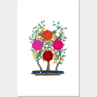 Minhwa: Peony and Citron Tree B Type Posters and Art